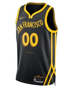 Nike Golden State Warriors Custom Unisex Swingman Jersey - City Edition - Black