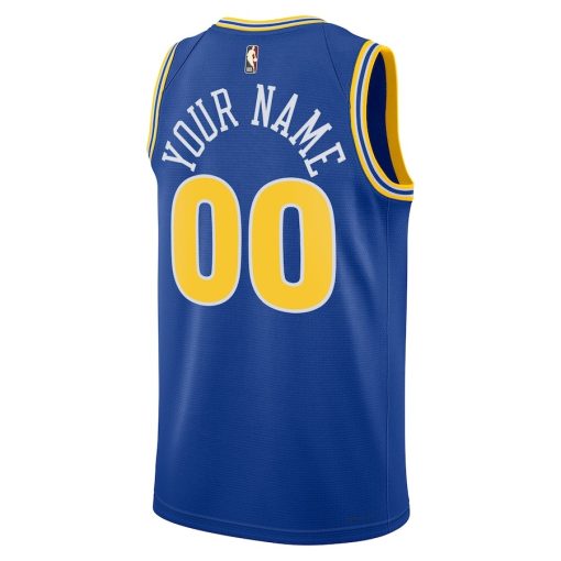 Nike Golden State Warriors Custom Unisex Swingman Jersey - Classic Edition - Blue - Image 2