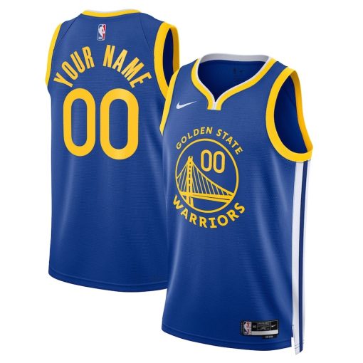 Nike Golden State Warriors Custom Unisex Swingman Jersey - Icon Edition - Royal - Image 3