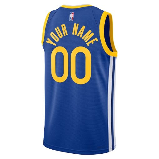 Nike Golden State Warriors Custom Unisex Swingman Jersey - Icon Edition - Royal - Image 2