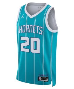 Jordan Charlotte Hornets #20 Gordon Hayward Unisex Swingman Jersey - Icon Edition - Teal