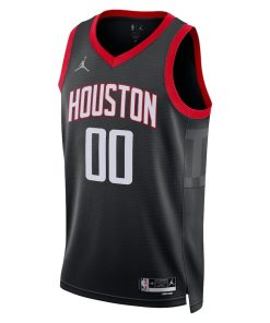 Jordan Houston Rockets Custom Unisex Swingman Jersey - Statement Edition - Black