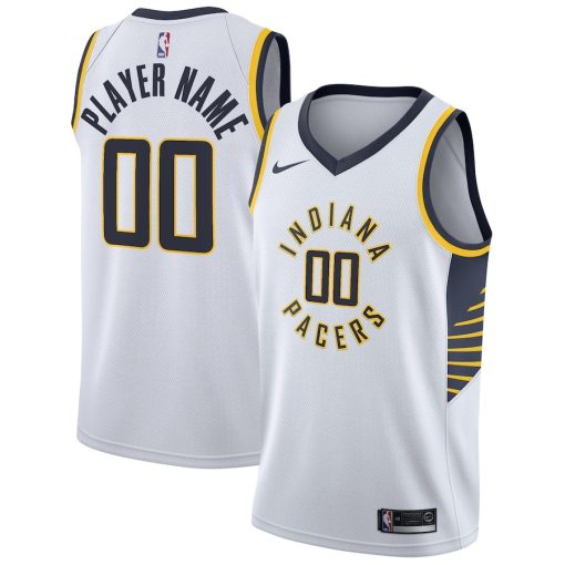 Nike Indiana Pacers   Swingman Custom Jersey - Association Edition - White - Image 3