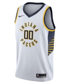 Nike Indiana Pacers   Swingman Custom Jersey - Association Edition - White