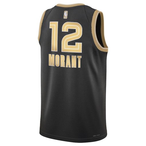 Nike Memphis Grizzlies #12 Ja Morant Unisex Swingman Jersey - Select Series – Black - Image 2