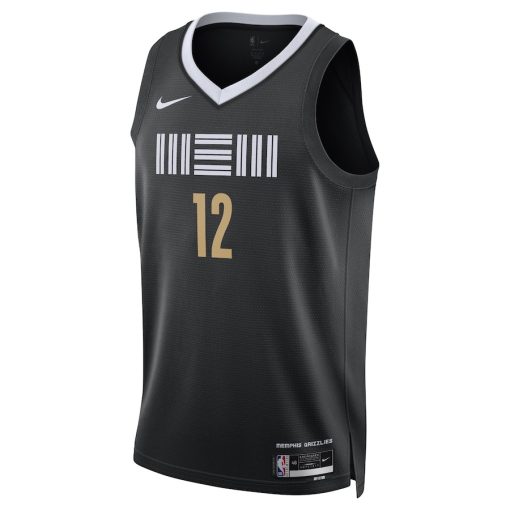 Nike Memphis Grizzlies #12 Ja Morant Unisex Swingman Jersey - City Edition - Black
