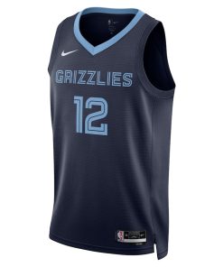 Nike Memphis Grizzlies #12 Ja Morant Unisex Swingman Jersey - Icon Edition - Navy