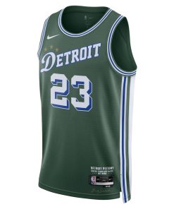 Nike Detroit Pistons #23 Jaden Ivey Unisex Swingman Jersey - City Edition - Green