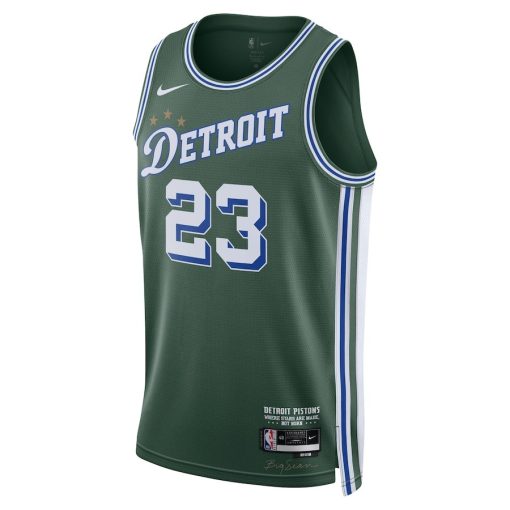 Nike Detroit Pistons #23 Jaden Ivey Unisex Swingman Jersey - City Edition - Green