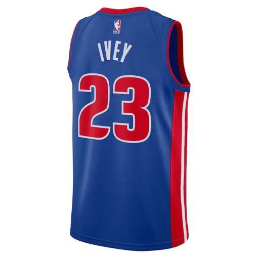 Nike Detroit Pistons #23 Jaden Ivey Unisex 2022 NBA Draft First Round Pick Swingman Jersey - Icon Edition - Blue - Image 2