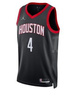 Jordan Houston Rockets #4 Jalen Green Unisex Swingman Jersey - Statement Edition - Black