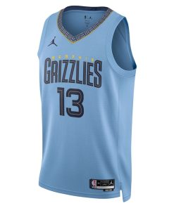 Jordan Memphis Grizzlies #13 Jaren Jackson Jr. Unisex Swingman Jersey - Statement Edition - Light Blue