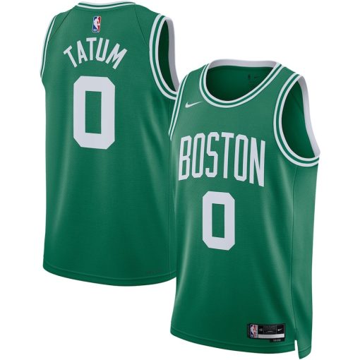 Nike Boston Celtics #0 Jayson Tatum Unisex Swingman Jersey - Icon Edition - Kelly Green - Image 3