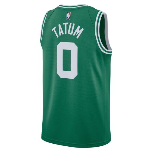 Nike Boston Celtics #0 Jayson Tatum Unisex Swingman Jersey - Icon Edition - Kelly Green - Image 2