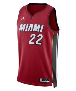 Jordan Miami Heat #22 Jimmy Butler Unisex Swingman Jersey - Statement Edition - Red
