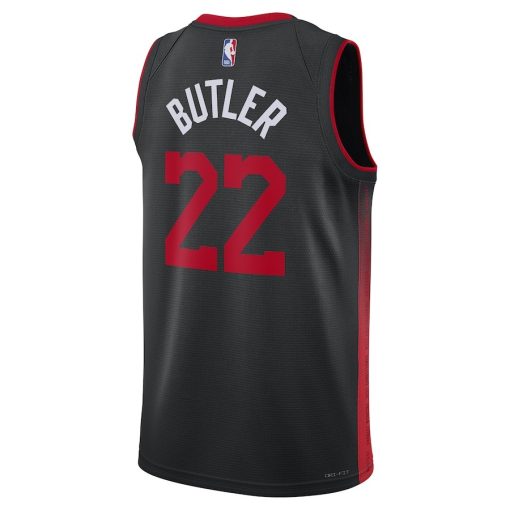 Nike Miami Heat #22 Jimmy Butler Unisex  Swingman Jersey - City Edition - Black - Image 2