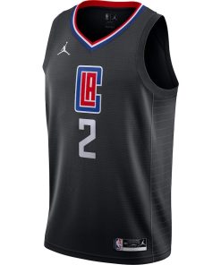 Jordan LA Clippers #2 Kawhi Leonard Unisex Swingman Jersey - Statement Edition - Black