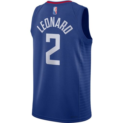 Nike LA Clippers #2 Kawhi Leonard Unisex Swingman Jersey - Icon Edition - Royal - Image 2