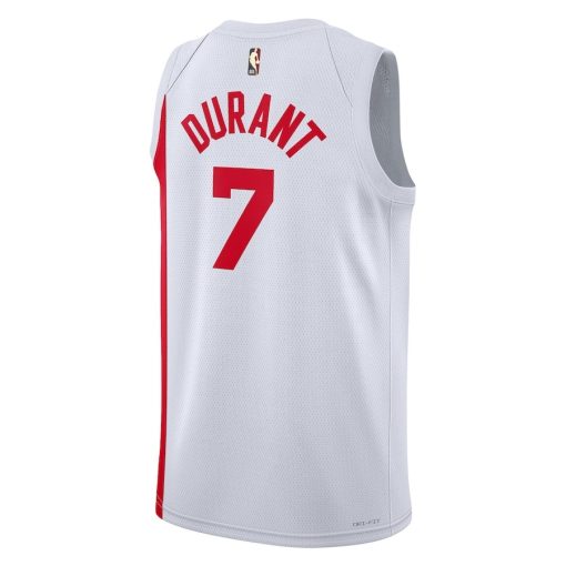Nike Brooklyn Nets #7 Kevin Durant Unisex Swingman Jersey - Classic Edition - White - Image 2