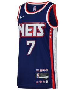Nike Brooklyn Nets #7 Kevin Durant Swingman Player Jersey - City Edition - Blue