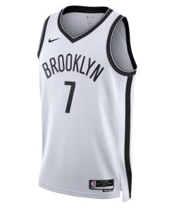 Nike Brooklyn Nets #7 Kevin Durant Unisex Swingman Jersey - Association Edition - White