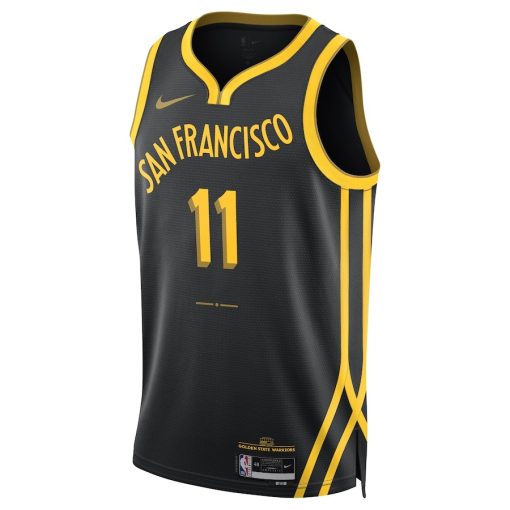 Nike Golden State Warriors #11 Klay Thompson Unisex Swingman Jersey- City Edition - Black