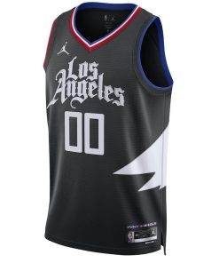 Jordan LA Clippers Custom Unisex Swingman Jersey - Statement Edition - Black