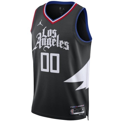Jordan LA Clippers Custom Unisex Swingman Jersey - Statement Edition - Black