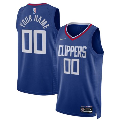 Nike LA Clippers Custom Unisex Swingman Jersey - Icon Edition - Royal - Image 3