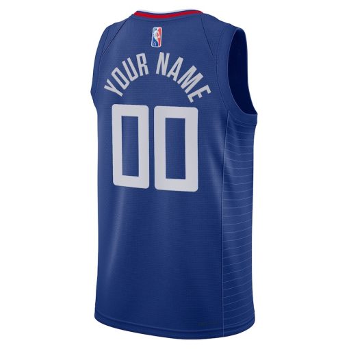 Nike LA Clippers Custom Unisex Swingman Jersey - Icon Edition - Royal - Image 2