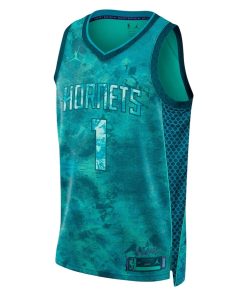 Jordan Charlotte Hornets #1 LaMelo Ball Unisex Swingman Jersey - Select Series - Teal