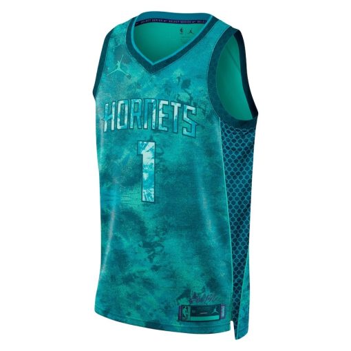Jordan Charlotte Hornets #1 LaMelo Ball Unisex Swingman Jersey - Select Series - Teal