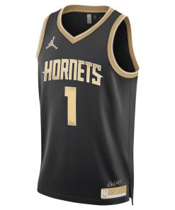 Jordan Charlotte Hornets #1 LaMelo Ball Unisex Swingman Jersey – Select Series - Black