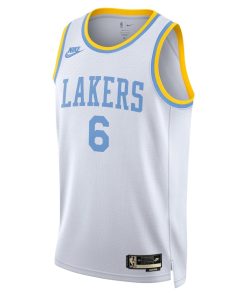 Nike Los Angeles Lakers #6 LeBron James Swingman Jersey - Classic Edition - White