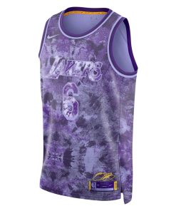 Nike Los Angeles Lakers #6 LeBron James Unisex Swingman Jersey - Select Series - Purple