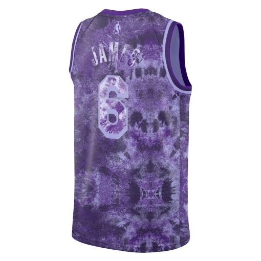Nike Los Angeles Lakers #6 LeBron James Unisex Swingman Jersey - Select Series - Purple - Image 2
