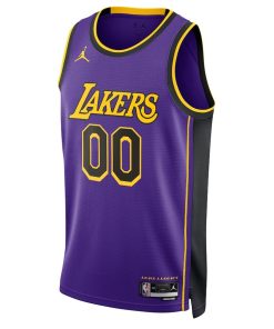 Jordan Los Angeles Lakers Custom Unisex Swingman Jersey - Statement Edition - Purple