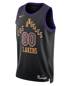 Nike Los Angeles Lakers Custom Unisex Swingman Jersey - City Edition - Black