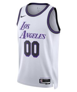Nike Los Angeles Lakers Custom Unisex Swingman Jersey - City Edition - White