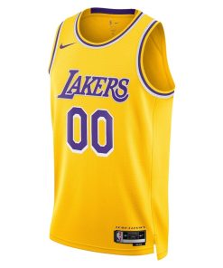 Nike Los Angeles Lakers Custom Unisex Swingman Jersey - Icon Edition - Gold
