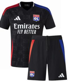 Adidas Olympique Lyon 2024/25 Infant Away Shirt & Shorts Set