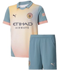 Puma Manchester City 2024/25 Infant 'Definitely City' Fourth Shirt & Shorts Set