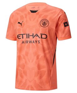 Puma Manchester City 2024/25 Men's Orange Goalkeeper Shirt