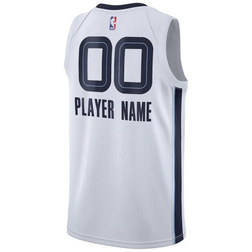 Nike Memphis Grizzlies Custom Unisex Swingman Jersey - Association Edition - White - Image 2