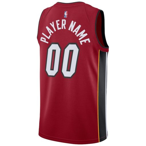 Jordan Miami Heat Custom Unisex Swingman Jersey - Statement Edition - Red - Image 2