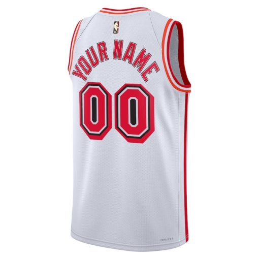 Nike Miami Heat Custom Unisex Swingman Jersey - Classic Edition - White - Image 2