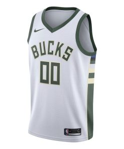 Nike Milwaukee Bucks Custom Unisex Swingman Jersey - Association Edition - White