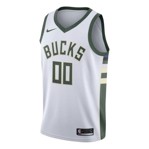 Nike Milwaukee Bucks Custom Unisex Swingman Jersey - Association Edition - White