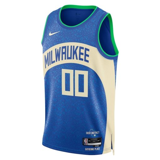 Nike Milwaukee Bucks Custom Unisex Swingman Jersey - City Edition - Royal