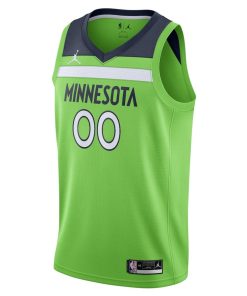 Jordan Minnesota Timberwolves Custom Unisex Swingman Jersey - Statement Edition - Green